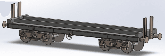 75Ton Bogie Flat Wagon (Brinsworth Flat)